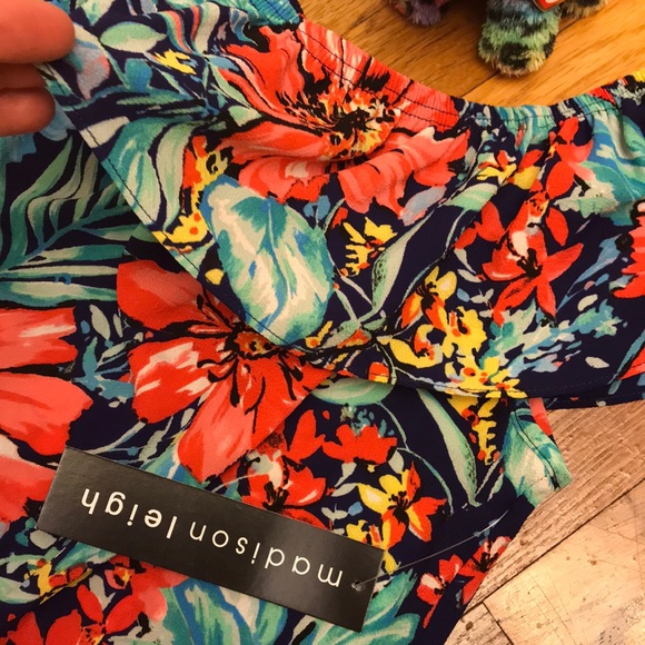 🌹Madison Leigh sleeveless navy/coral,NWT - Picture 2 of 8